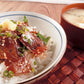 生から作った旬あじ丼